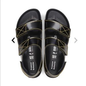 Proenza Birkenstock black yellow 40 narrow (10)
